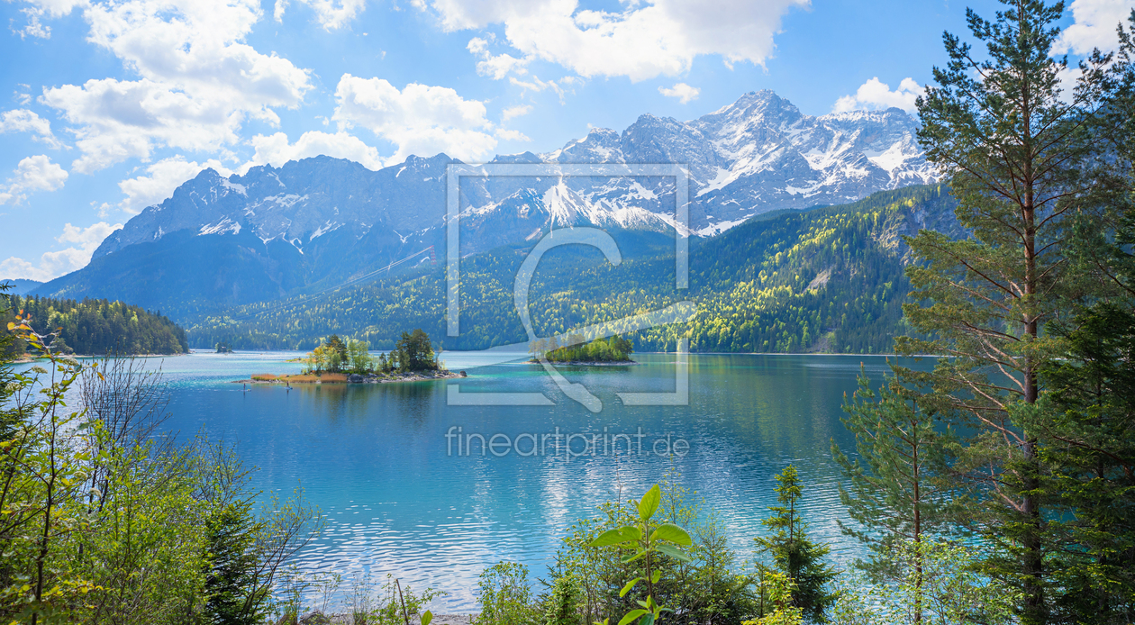 Bild-Nr.: 12928100 Eibsee mit Ludwigsinsel und Almbichl erstellt von SusaZoom