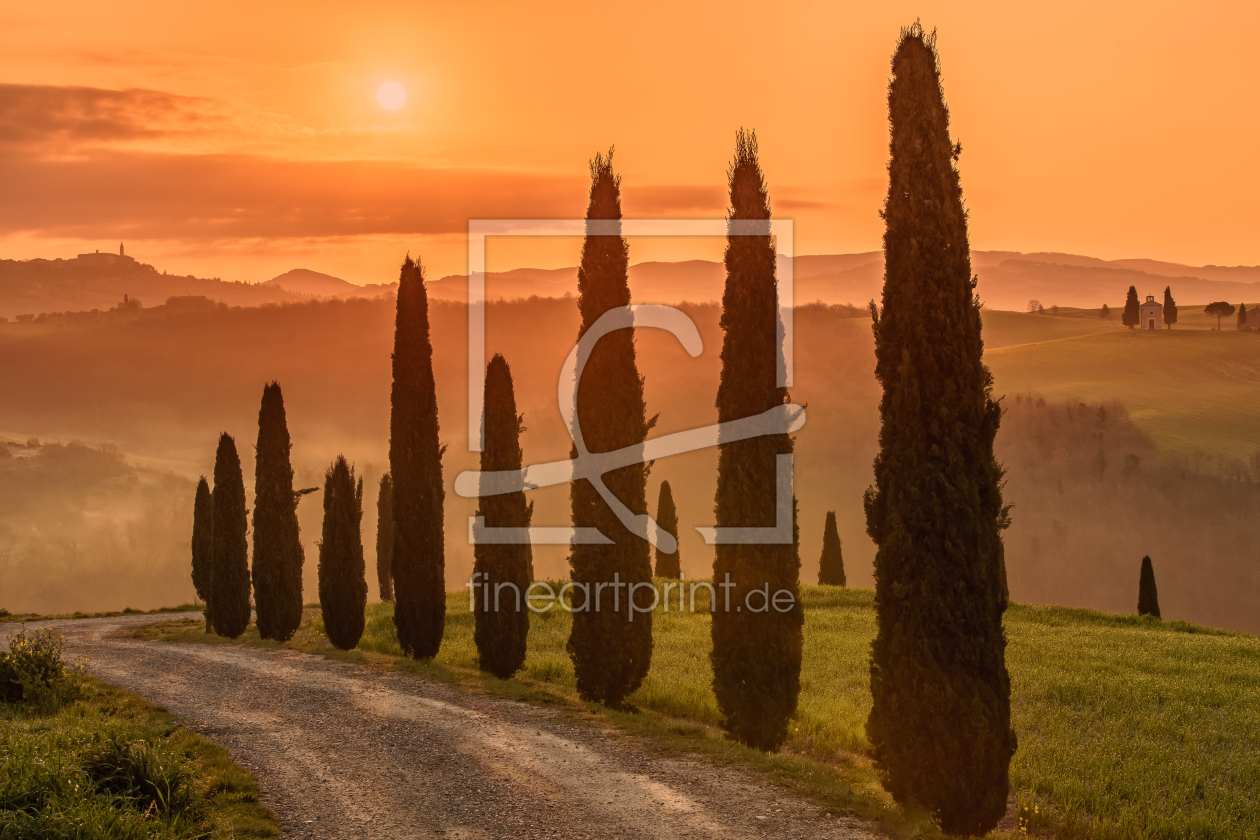 Bild-Nr.: 12928362 Sonnenaufgang in der Toskana erstellt von Achim Thomae