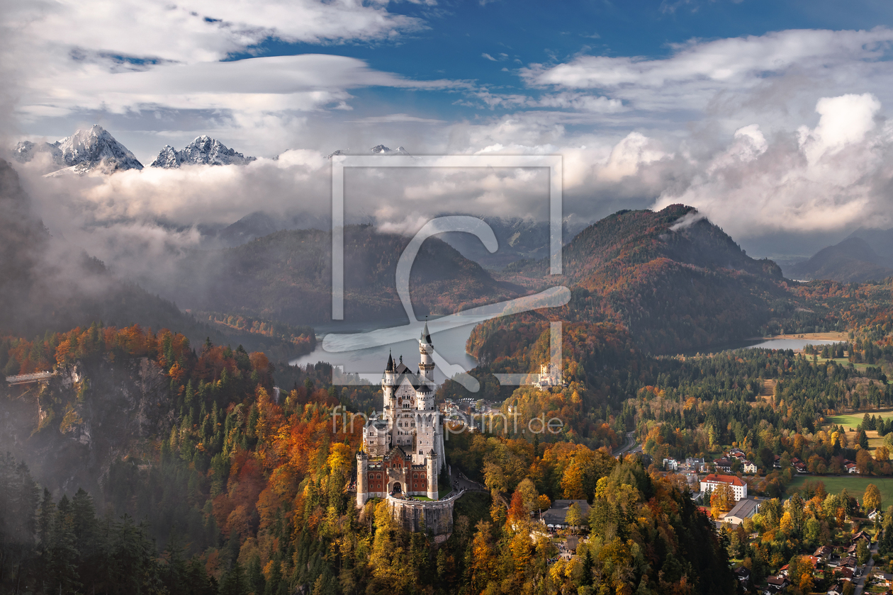 Bild-Nr.: 12928387 Schloss Neuschwanstein im Herbst erstellt von Achim Thomae