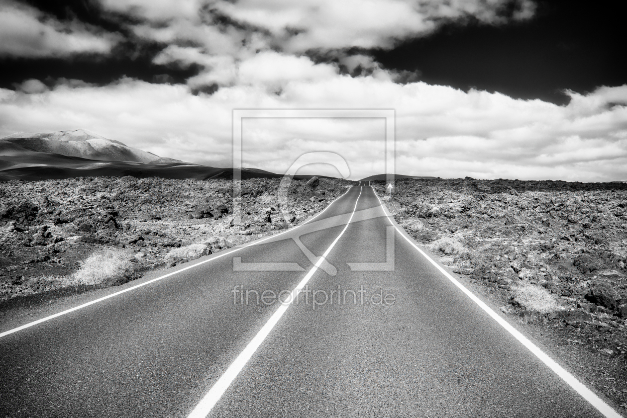 Bild-Nr.: 12931913 Hot Street Lanzarote BW erstellt von Nordbilder