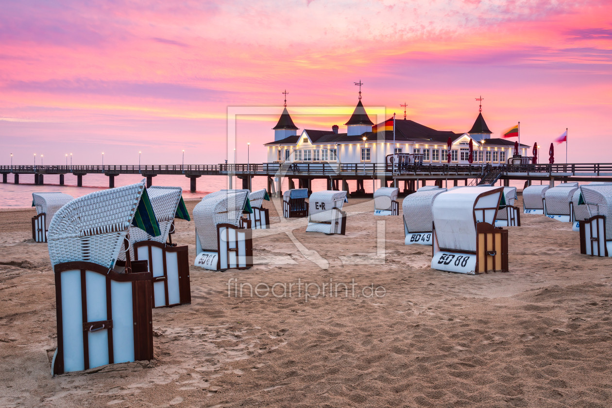 Bild-Nr.: 12932324 Seebrücke Ahlbeck zum Sonnenaufgang erstellt von Daniela Beyer