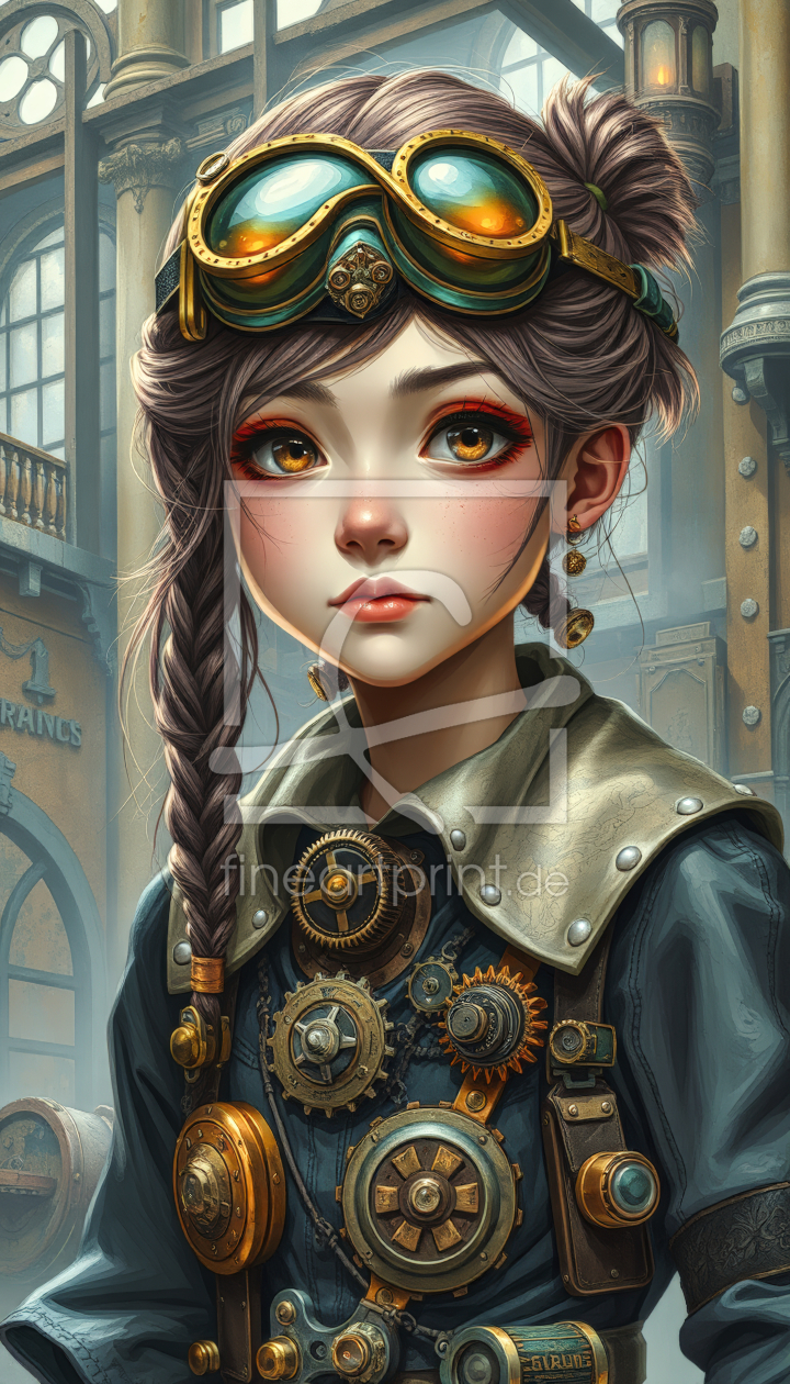 Bild-Nr.: 12935141 Steampunk Mädchen KI erstellt von XYRIUS