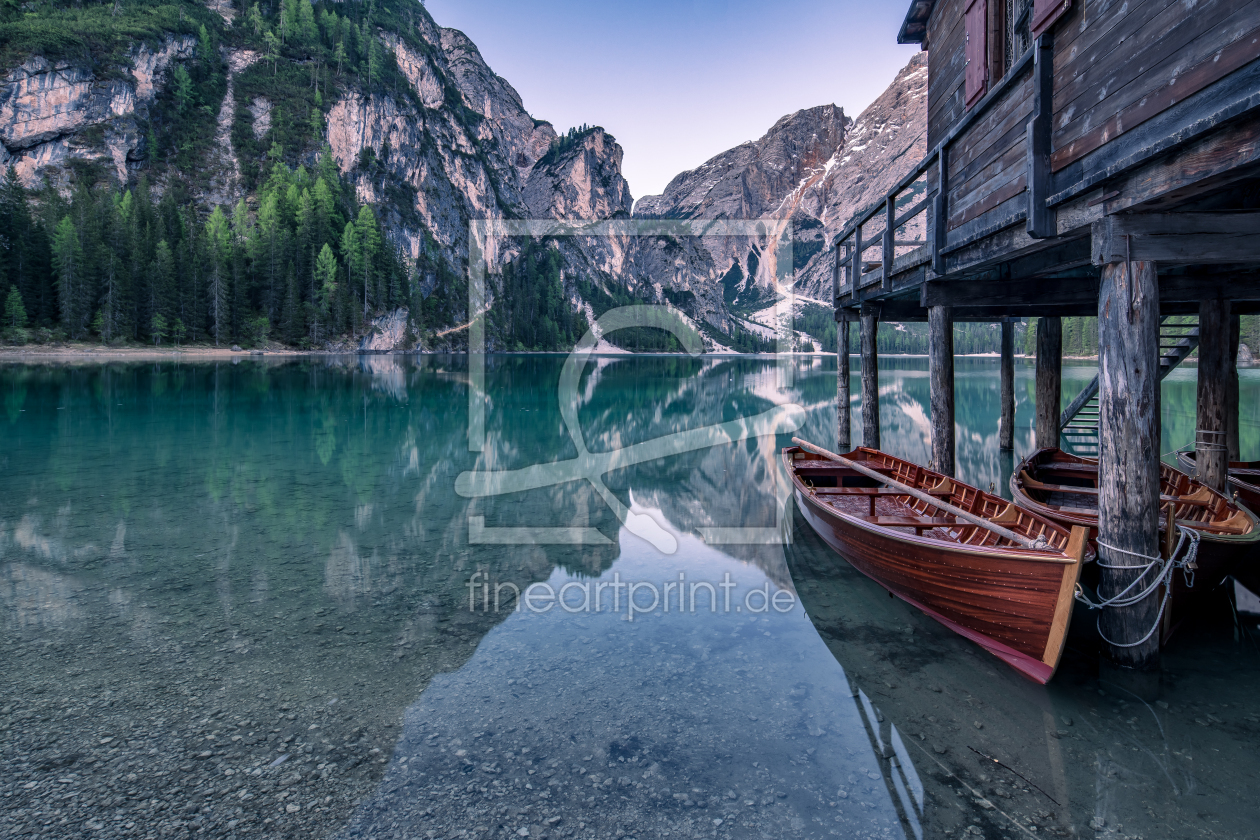 Bild-Nr.: 12935761 Morgens am Pragser Wildsee Südtirol erstellt von Achim Thomae