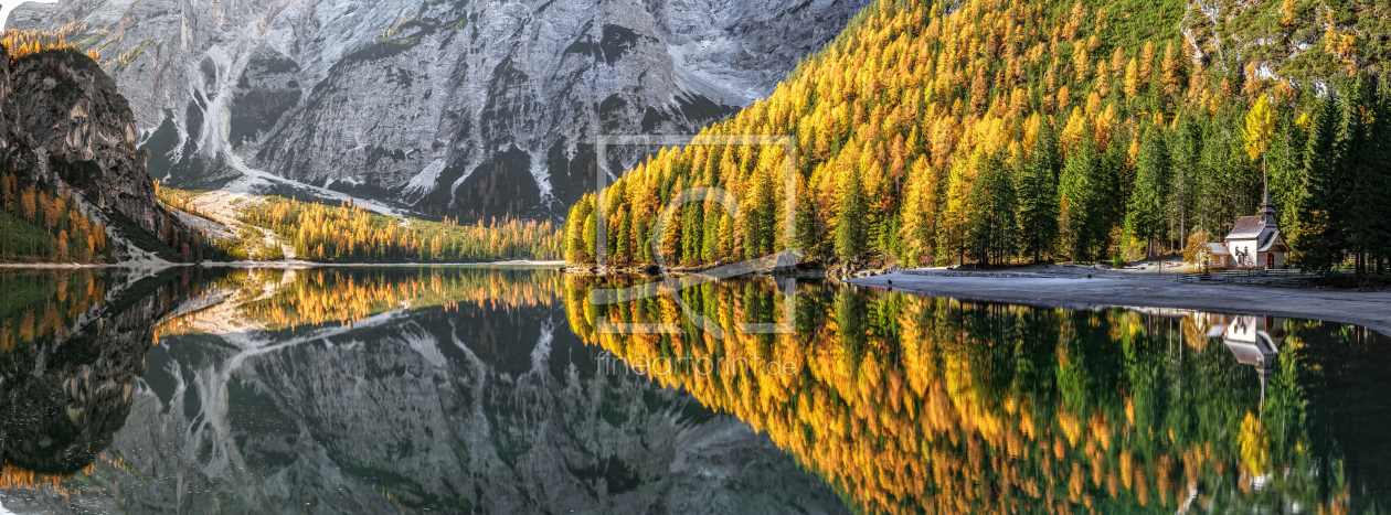 Bild-Nr.: 12935762 Herbst am Pragser Wildsee erstellt von Achim Thomae