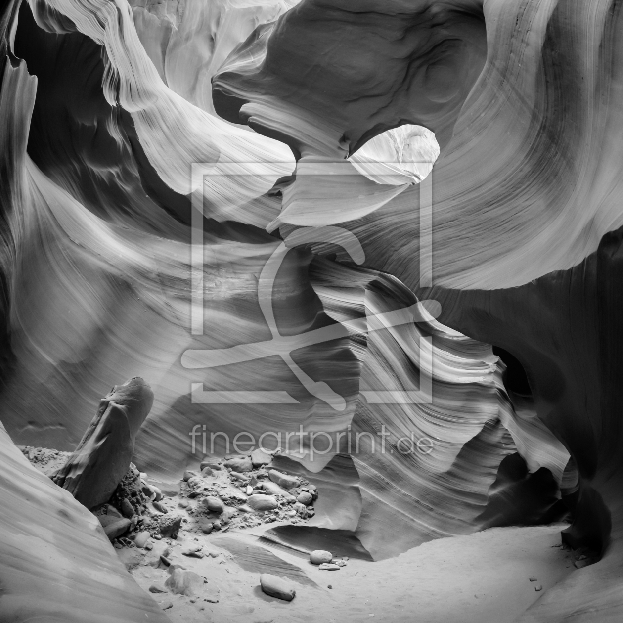 Bild-Nr.: 12936635 ANTELOPE CANYON Steinschichten sw erstellt von Melanie Viola