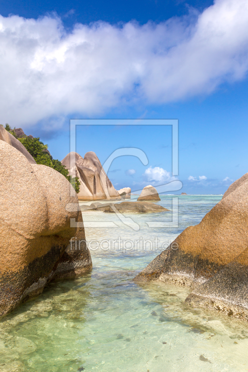 Bild-Nr.: 12937293 Strand auf La Digue erstellt von DirkR