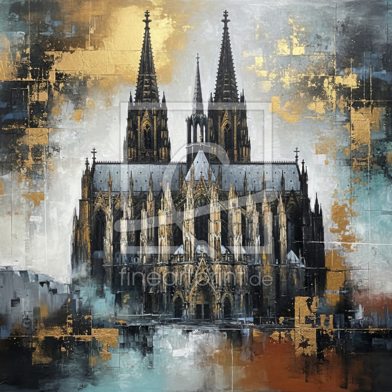 Bild-Nr.: 12938901 Goldenes Erbe  Der Dom im Glanz KI erstellt von gabii40