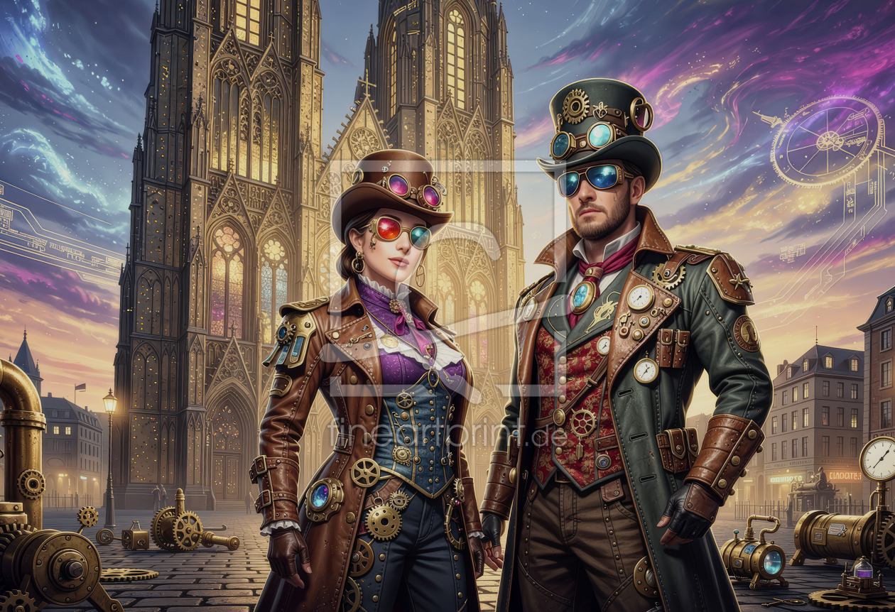 Bild-Nr.: 12939119 Steampunk Paar KI erstellt von XYRIUS