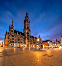 Sonnenaufgang am Marienplatz München/12930810