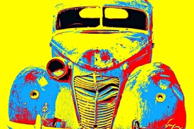  Oldtimer Wrack mixed media/12938282