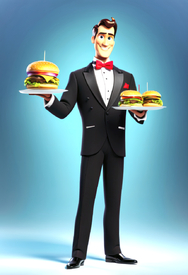 Hamburger oder Cheeseburger KI/12838662