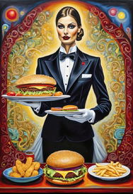 Hamburger oder Cheeseburger KI/12838676