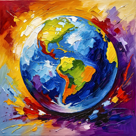 Erdkugel in Gefahr KI/12858069