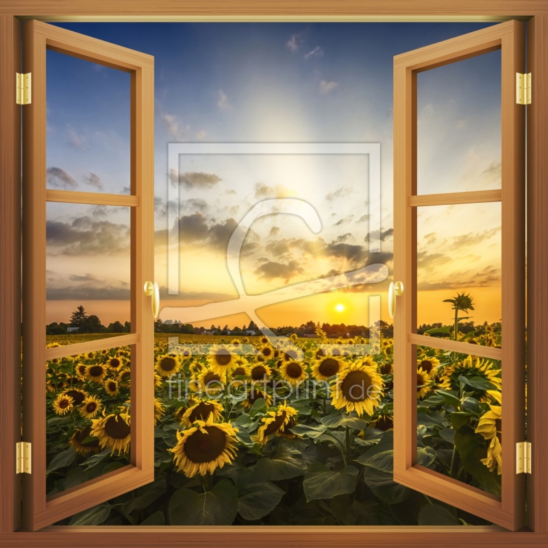 frei wählbarer Bildausschnitt für Ihr Bild auf Fensterfolie