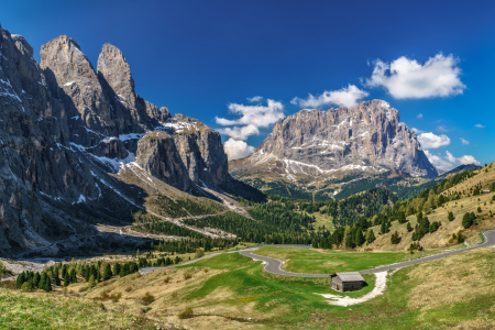 Bild-Nr: 12910142 Frühling am Grödner Joch  in den Dolomiten Erstellt von: Achim Thomae
