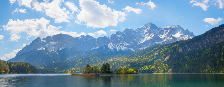Bild-Nr: 12852108 Zugspitze und Eibsee Inseln Erstellt von: SusaZoom