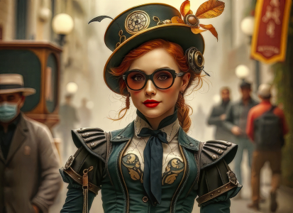 Bild-Nr: 12897853 Lady Steampunk KI Erstellt von: XYRIUS