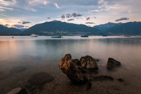 Bild-Nr: 11917351 Abendstimmung am Lago Maggiore I Erstellt von: DM88