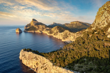 Bild-Nr: 12385082 Cap Formentor auf Mallorca im Abendlicht Erstellt von: Michael Valjak