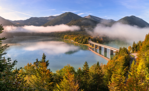 Bild-Nr: 12526658 Herbst am Sylvensteinspeicher in Bayern Erstellt von: Achim Thomae