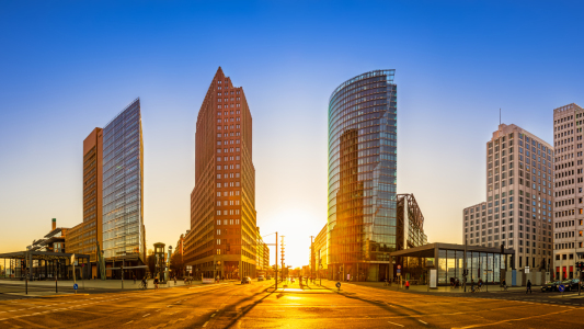 Bild-Nr: 12613304 sonnenuntergang am potsdamer platz- berlin Erstellt von: fp