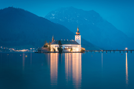 Bild-Nr: 12626961 Schloss in Gmunden am Abend Erstellt von: Martin Martin Wasilewski