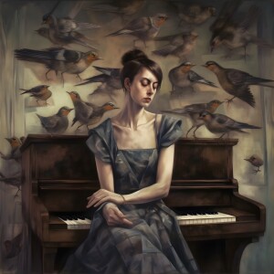 Bild-Nr: 12736116 Die Pianistin KI  Erstellt von: Heike  Hultsch