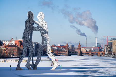 Bild-Nr: 12742302 Molecule Men und Oberbaumbrücke im Winter Erstellt von: eyetronic