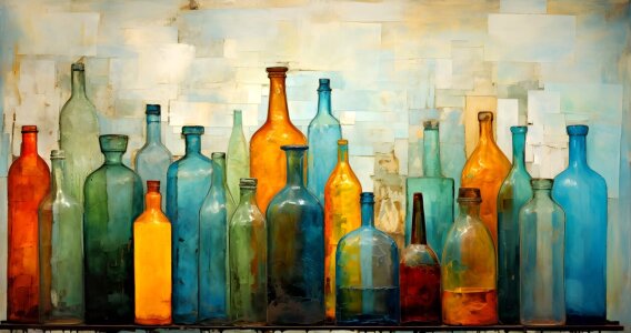 Bild-Nr: 12774524 Bunte Flaschen Erstellt von: Heike  Hultsch