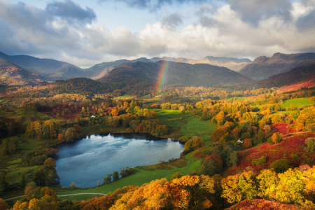 Bild-Nr: 12813419 See in England mit Regenbogen Erstellt von: Daniela Beyer