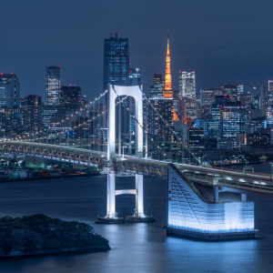 Bild-Nr: 12828042 Rainbow Bridge in Tokyo Odaiba Erstellt von: eyetronic
