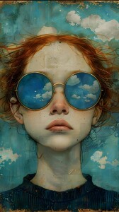 Bild-Nr: 12828403 Mädchen mit Brille Erstellt von: Heike  Hultsch