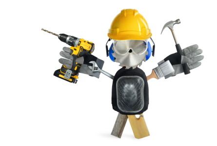 Bild-Nr: 12859317 Konzeptaufnahme eines Handwerkers aus Werkzeugen Erstellt von: Smileus