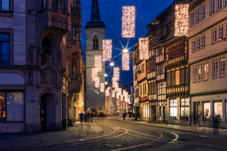 Bild-Nr: 12873647 Erfurt Marktstraße zu Weihnachten Erstellt von: Sandra Höfer