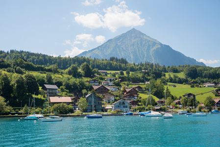 Bild-Nr: 12883023 Faulensee am Thunersee und Niesen Erstellt von: SusaZoom