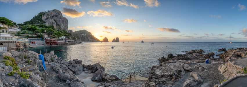 Bild-Nr: 12907617 Marina Piccola Panorama bei Sonnenaufgang Erstellt von: eyetronic