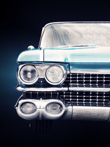 Bild-Nr: 12908578 Amerikanischer Oldtimer Deville 1959 Front Erstellt von: Beate Gube