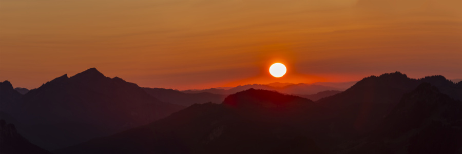 Bild-Nr: 12910038 Feuerhimmel über dem Alpenvorland Erstellt von: Walter G. Allgöwer