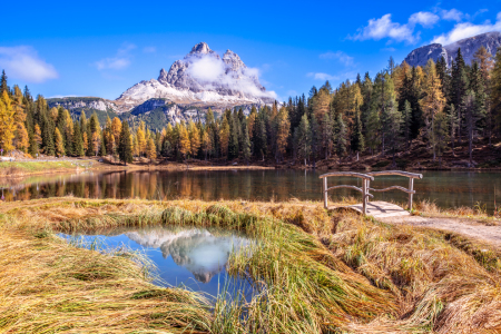 Bild-Nr: 12910141 Herbst am Lago Antorno Dolomiten Erstellt von: Achim Thomae