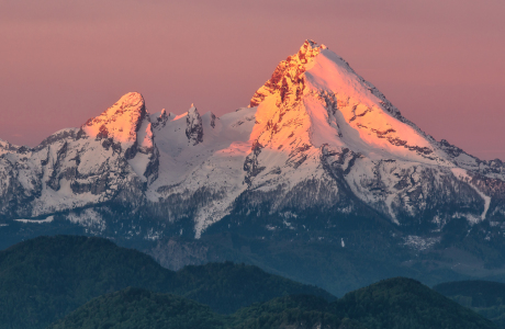 Bild-Nr: 12910751 Sonnenaufgang am Watzmann Erstellt von: Achim Thomae