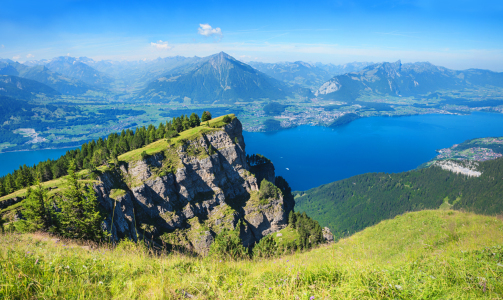 Bild-Nr: 12910810 Niederhorn und Thunersee Gipfelblick Erstellt von: SusaZoom