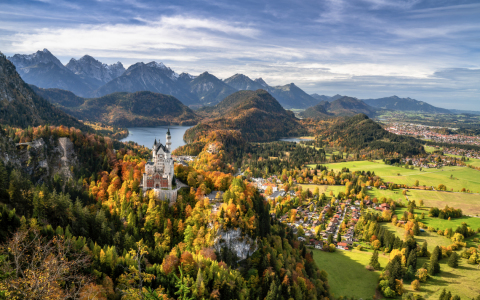 Bild-Nr: 12910963 Schloss Neuschwanstein im Herbst Erstellt von: Achim Thomae