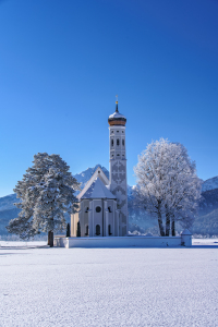 Bild-Nr: 12911737 Kirche Sankt  Coloman im Winter Erstellt von: Achim Thomae