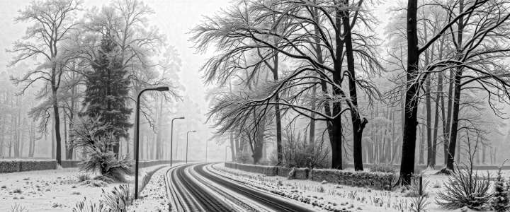 Bild-Nr: 12913055 Winterstraße KI Erstellt von: XYRIUS