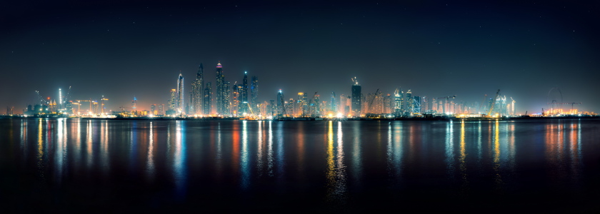 Bild-Nr: 12916930 Blick auf die Skyline der Dubai Marina bei Nacht Erstellt von: Smileus