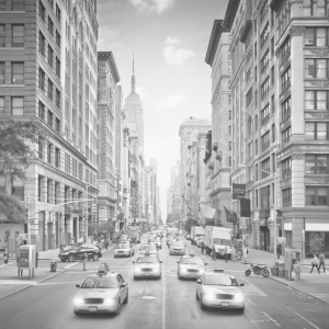Bild-Nr: 12917869 NEW YORK CITY 5th Avenue Verkehr - Monochrom Erstellt von: Melanie Viola