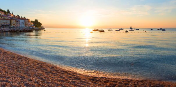 Bild-Nr: 12928096 Sonnenaufgang am Strand Moscenicka Draga Erstellt von: SusaZoom