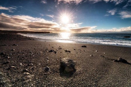 Bild-Nr: 12931446 Schwarzer Lavastrand Erstellt von: Nordbilder
