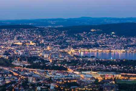Bild-Nr: 12937435 Blick vom Uetliberg auf Zürich und den Zürichsee Erstellt von: dieterich
