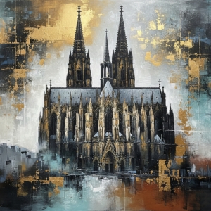 Bild-Nr: 12938901 Goldenes Erbe  Der Dom im Glanz KI Erstellt von: gabii40